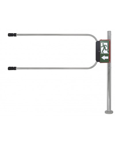 Smartec ST-GR012EC-CR - Калитка аварийного выхода с электромагнитом, хромированная, в комплекте стойка 1000 х D50 мм и створка 1200 х D25 мм. в Октябрьском Калитки Pintop.ru