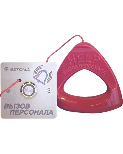 Проводная влагозащищенная кнопка со шнуром Getcall GC-0423B1 в Октябрьском Дополнительное оборудование для СКУД Pintop.ru