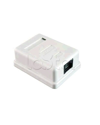 Розетка компьютерная 1xRJ-45 CAT5e экран (10шт/уп) REXANT 03-0122 в Октябрьском Коннекторы Pintop.ru