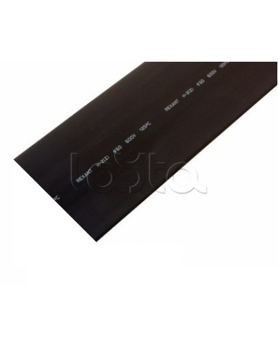 Термоусадочная трубка 50.0 / 25.0 мм 1м черная (10шт/уп) REXANT 25-0060 в Октябрьском Аксессуары для кабель-канала Pintop.ru