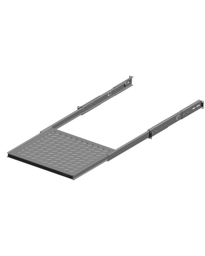 Полка выдвижная (400 мм) TLK TLK-SHFC-400R-BK в Октябрьском Полки для шкафов и стоек Pintop.ru