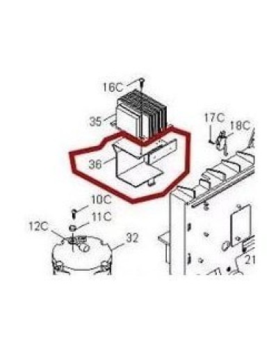 Кронштейн крепления аккумуляторов BX-P Came 119RIBX036 в Октябрьском Запчасти для шлагбаумов и автоматики Pintop.ru