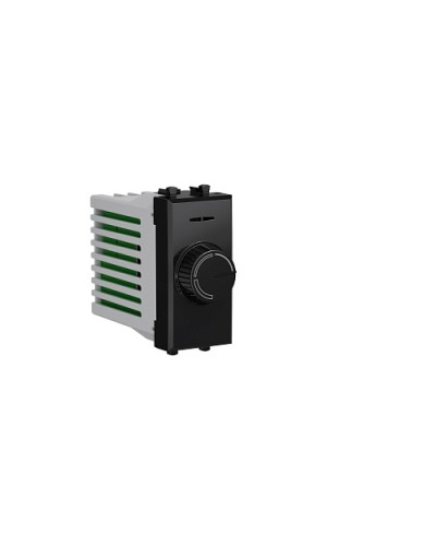 Диммер поворотный Черный квадрат, Avanti, 16A, 1 мод. DKC 4402131 в Октябрьском Аксессуары для стоек и шкафов Pintop.ru