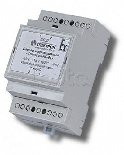 Барьер искрозащиты для цепей питания Спектрон-ИБ-01 в Октябрьском Устройства защиты операционных процессоров (ОПС) Pintop.ru
