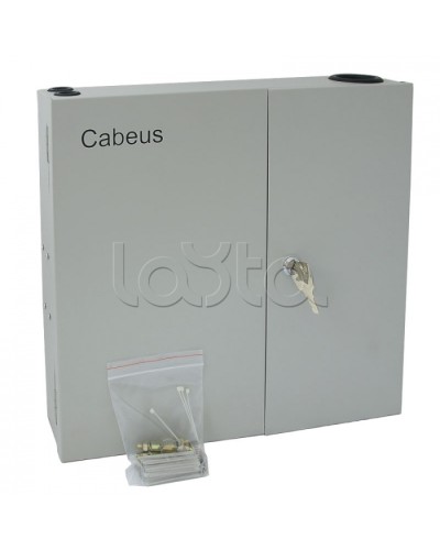 Бокс оптический настенный 19 на 16 SC/2xLC портов Cabeus FO-WL-16SC-K в Октябрьском Кросс оптический Pintop.ru