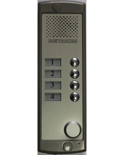 Блок вызова домофона Метаком MK4-K-RF в Октябрьском Блоки вызова многоабонентные Pintop.ru