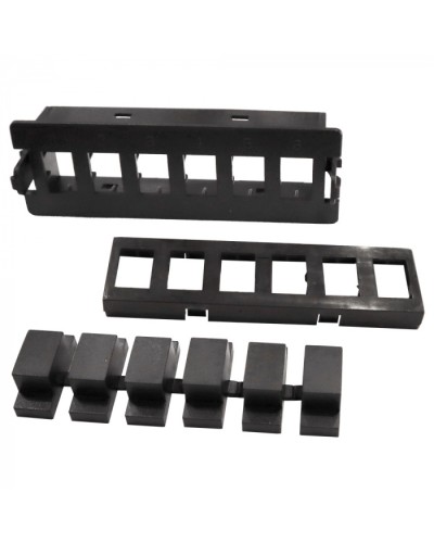 Вставка на 6 MPO адаптеров на место MPO кассеты LANMASTER (LAN-MCSP-6MPO) в Октябрьском Патч-корды оптические Pintop.ru