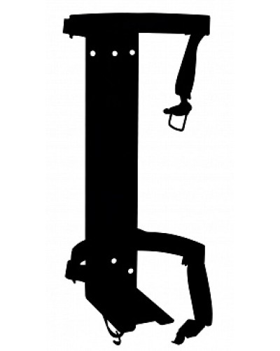 Кронштейн ПОЖТЕХНИКА КТР-10/12 на 2 ремнях (d180-185) для ОП/ОВП-10, ОП-12 в Октябрьском Аксессуары для огнетушителей Pintop.ru