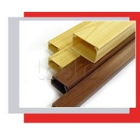 Миниканал 40x25 серия MEX с текстурой дерева (орех) Экопласт 77010N-2