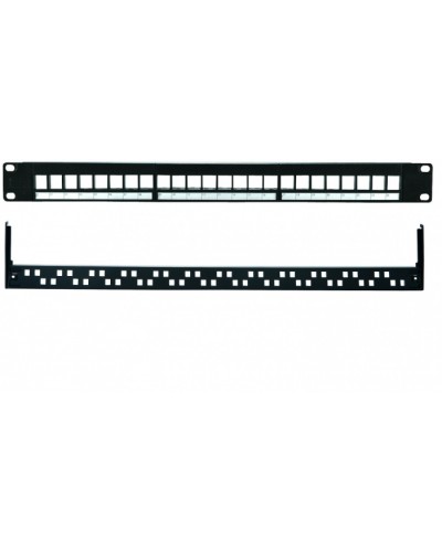 Патч-панель 19”, 1U, 24 порта UTP Eurolan (27B-00-24BL) в Октябрьском Патч панель Pintop.ru