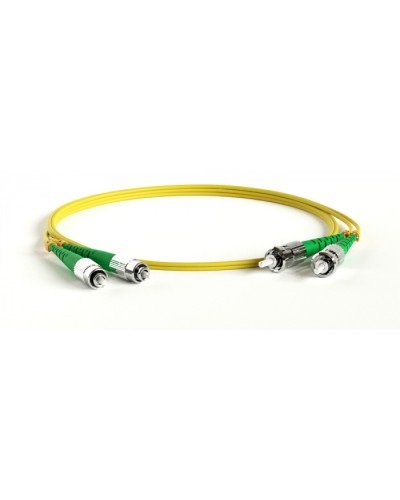 Патч-корд волоконно-оптический Hyperline FC-D2-9-LC/UR-ST/UR-H-50M-LSZH-YL в Октябрьском Патч-корды оптические Pintop.ru