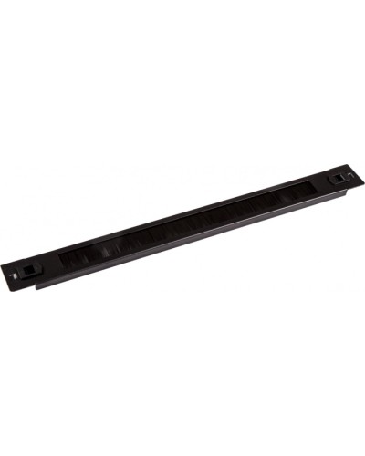 Панель 19 с щеточным вводом 1U, быстросъемная, черная LANMASTER LAN-DC-TLBRP-1U в Октябрьском Аксессуары для стоек и шкафов Pintop.ru