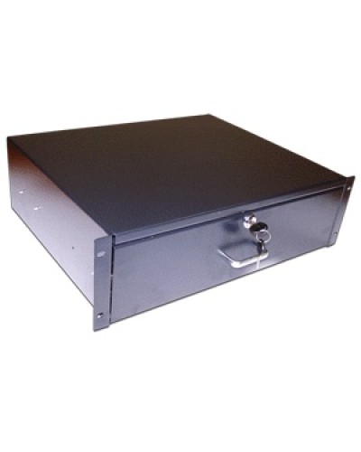 Ящик выдвижной 19, с замком, 1U, черный TWT TWT-CB-DRW-1U в Октябрьском Аксессуары для стоек и шкафов Pintop.ru