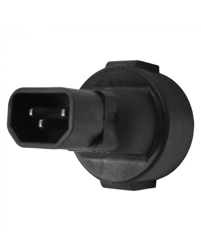 Адаптер переходной, розетка Schuko - вилка C14, 220В, 10А, черный LANMASTER (LAN-PPS/14-BK) в Октябрьском Проходные адаптеры и розетки оптические Pintop.ru