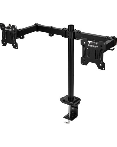 Кронштейн для двух мониторов 13-32, одно колено настольный, серия офис REXANT 38-0356 в Октябрьском Системы видеонаблюдения Pintop.ru