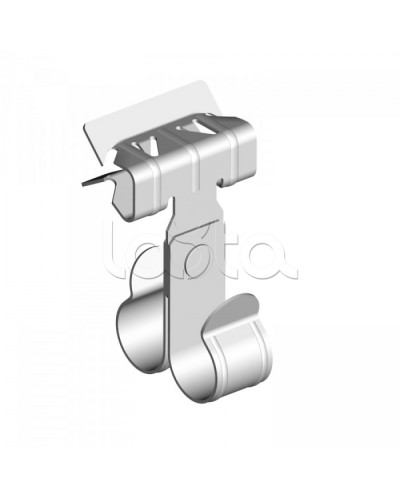 Зажим балочный 8-14 мм под трубу 25 мм двойной Промрукав (PR08.5841) в Октябрьском Аксессуары для лотков Pintop.ru