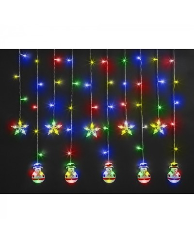 Гирлянда Navigator 95 024 NGF-D037-01 (бахрома звезды и снеговики WW 3*0.6м IP20 в Октябрьском Источники света(Лампы) Pintop.ru