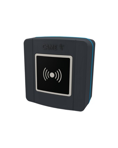 Накладной проксимити-считыватель для карт, брелоков и TAG-капсул Came 806SL-0300 - SELR1BDG, подключаемый к шине CXN с синей подсветкой (протокол Manchester), RAL7024 в Октябрьском Считыватели Pintop.ru