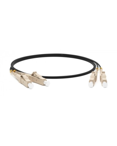 Патч-корд волоконно-оптический Hyperline FC-D2-62-LC/PR-LC/PR-H-20M-LSZH-BK в Октябрьском Патч-корды оптические Pintop.ru