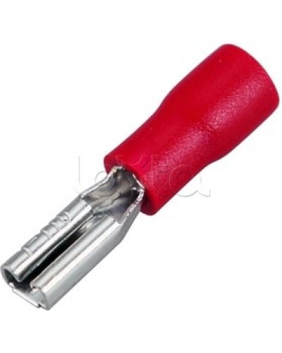 Клемма плоская изолированная 0.5-1.5 мм² (КПИ гнездо - 3.8мм) (100шт/уп) REXANT 08-0411 в Октябрьском Клеммные колодки Pintop.ru