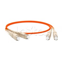 Патч-корд волоконно-оптический Hyperline FC-D2-50-SC/PR-SC/PR-H-3M-LSZH-OR