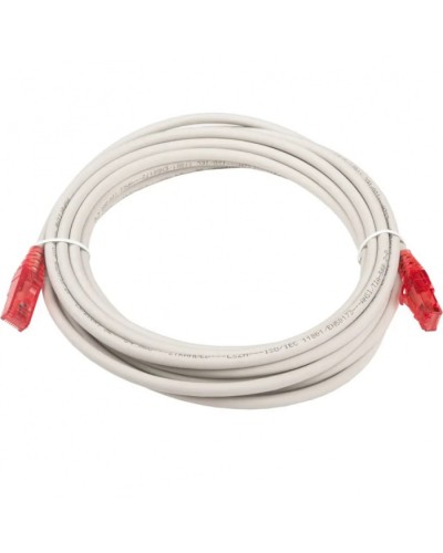 Патч-корд RJ45-RJ45, 4 пары, UTP, кат.5е, LSZH (5м) Hyperline PC-LPM-UTP-RJ45-RJ45-C5e-5M-LSZH-GY в Октябрьском Патчкорды (медные) Pintop.ru