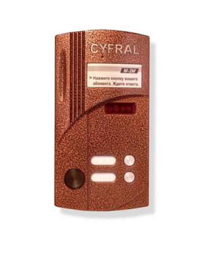 Блок вызова на 2 абонента Цифрал M-2M/РVС в Октябрьском Абонентские аудиоустройства Pintop.ru