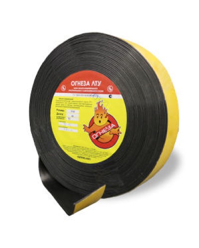 Лента термоуплотнительная Огнеза ОГНЕЗА-ЛТУ 2*50 мм., рулон 25 пог.м. в Октябрьском Дополнительное оборудование пожаротушения Pintop.ru