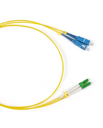 Шнур оптический duplex LC/APC-SC/UPC 9/125 sm 1м LSZH Cabeus FOP(d)-9-LC/APC-SC/UPC-1m в Октябрьском Патч-корды оптические Pintop.ru