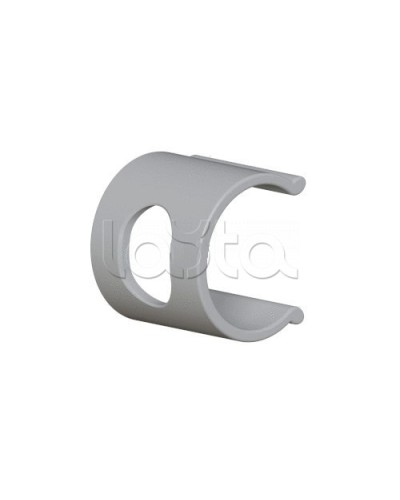 Клипса для крепления наклеек с калиброванными отверстиями D25 (50шт.), цвет серый Экопласт (49626-50GR) в Октябрьском Держатели, клипсы, скобы Pintop.ru