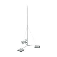 Вольностоящая молниеприемная мачта составная H8,1 м неразборное основание HD КМ-Профиль (TVMR-H8.1 HD)