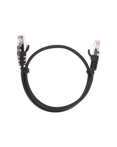 Патч-корд U/UTP, CAT 5e, RJ45-RJ45, 26AWG, LSZH, черный, 0,5м REXANT 02-0102-05 в Октябрьском Патчкорды (медные) Pintop.ru