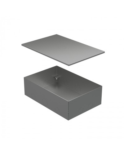 BOX/6-8 Металлическая коробка с крышкой для заливки в пол 249,6х167,6х75мм Экопласт (70161) в Октябрьском Распределительные коробки Pintop.ru