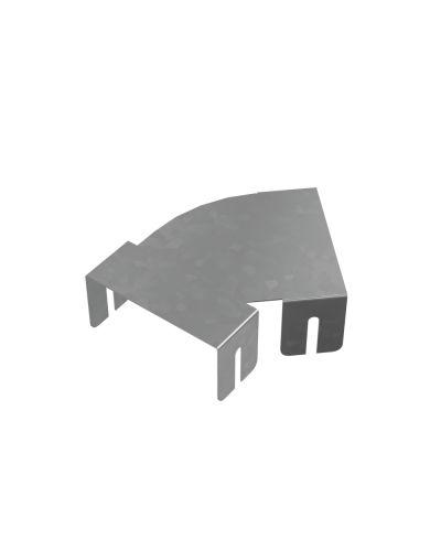 Крышка горизонтально-изменяемого угла 0-45 гр. 150 мм ПЛЮС HD КМ-Профиль (KIGLplus150 HD) в Октябрьском Аксессуары для лотков Pintop.ru