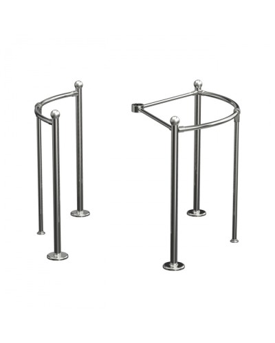 Ограждение Ростов-Дон Ол-р (Хром) ЛЮКС (0091) в Октябрьском Ограждения Pintop.ru