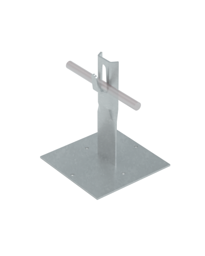 Приклееваемый держатель зажимной для прутка Ø 5-8 мм H150 мм TD КМ-Профиль (PDZ-H150-D5-8 TD) в Октябрьском Монтажные материалы Pintop.ru