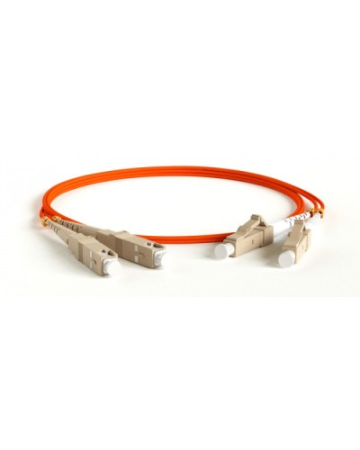 Патч-корд волоконно-оптический Hyperline FC-D2-62-LC/PR-LC/PR-H-50M-LSZH-OR в Октябрьском Патч-корды оптические Pintop.ru