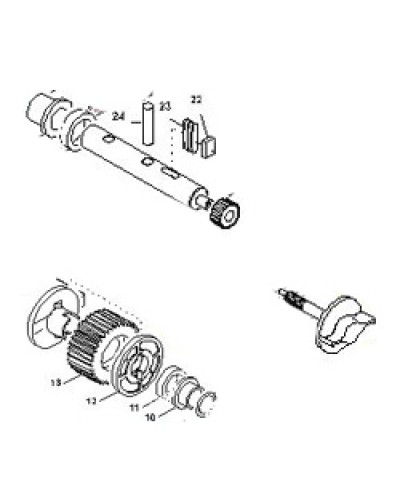 Выходной вал BX-E, BX-E241 Came 119RIBX015 в Октябрьском Запчасти для шлагбаумов и автоматики Pintop.ru