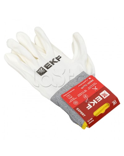 Перчатки рабочие PROFI Touch для чистовых работ (15 класс, 8 размер) EKF Expert (pe15pm-8-exp) в Октябрьском Аксессуары для кабель-канала Pintop.ru