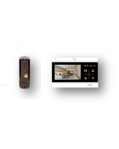 Комплект видеодомофона Fox FX-VD5SL-KIT АГАТ 5B КОМПЛЕКТ (FX-CP7) в Октябрьском Комплекты домофонов Pintop.ru