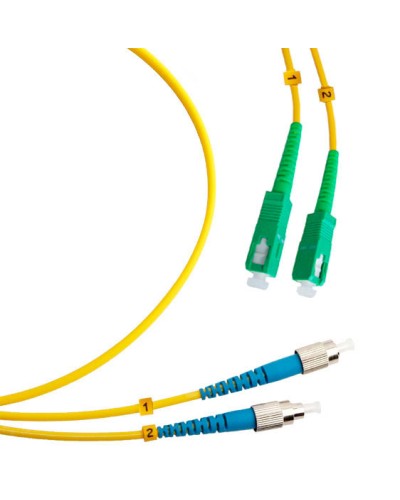 Шнур оптический duplex SC/APC-FC/UPC 9/125 sm 5м LSZH Cabeus FOP(d)-9-SC/APC-FC/UPC-5m в Октябрьском Патч-корды оптические Pintop.ru