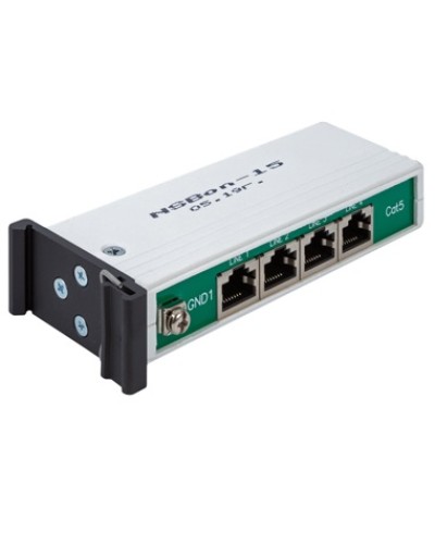 Устройство защиты линий Ethernet 10/100/1000M + PoE, 4 порта. EveryPro 4-Cat5P, патч-корд 4 шт. NSGate NSBon-15 в Октябрьском Устройства защиты от перенапряжений Pintop.ru