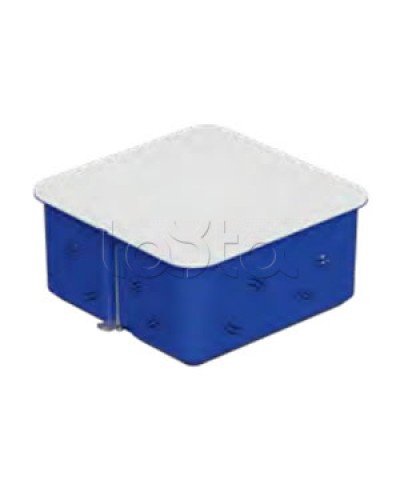 Коробка распределительная c/п. с крышкой, 100х100х50мм, IP30 цвет синий (1шт) Экопласт (44656-1) в Октябрьском Распределительные коробки Pintop.ru