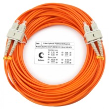 Шнур оптический duplex SC-SC 62,5/125 mm 25м LSZH Cabeus FOP-62-SC-SC-25m