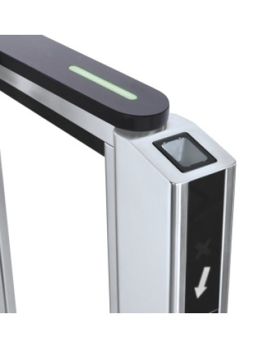 Передняя панель скоростного прохода PERCo-ST-11 со встроенным сканером штрихкода PERCo-FP11Q.1 в Октябрьском Ограждения Pintop.ru