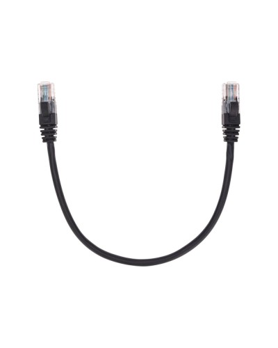 Патч-корд U/UTP, CAT 5e, RJ45-RJ45, 26AWG, LSZH, черный, 0,3м REXANT 02-0102-03 в Октябрьском Патчкорды (медные) Pintop.ru