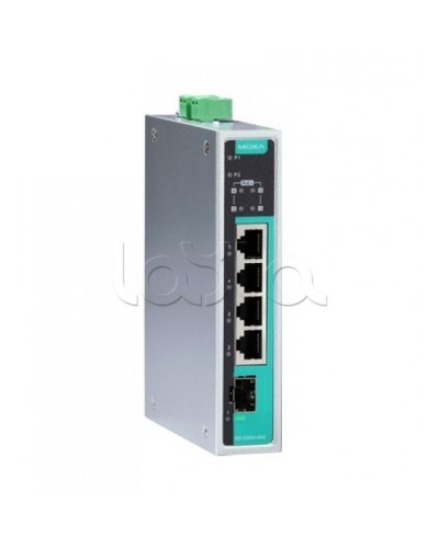 Коммутатор PoE 5-портовый Moxa EDS-G205A-4PoE-1GSFP в Октябрьском Коммутаторы Pintop.ru