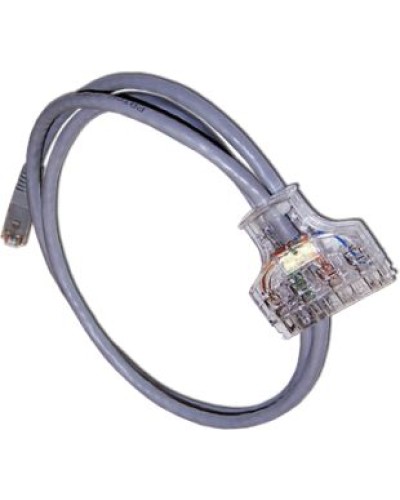 Патч-корд 110 тип - RJ45, 4 пары, UTP, категория 6, 2 м LANMASTER LAN-45-P4-2.0/6 в Октябрьском Патч-корды и пигтейлы Pintop.ru