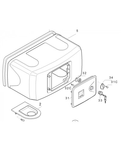 Корпус FERNI пластиковый Came 119RID122 в Октябрьском Запчасти для шлагбаумов и автоматики Pintop.ru