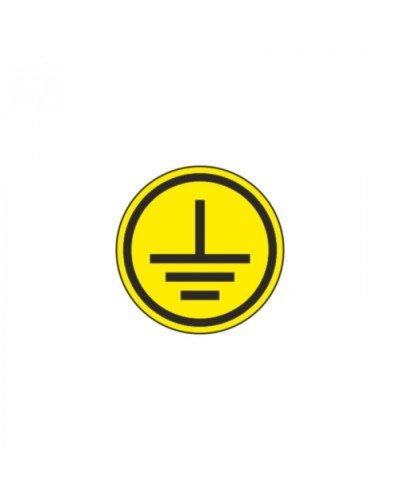 Самоклеящаяся этикетка: 30x30 мм, символ Заземление IEK YPC20-ZAZEM-1-096 в Октябрьском Дополнительное оборудование для ОПС Pintop.ru